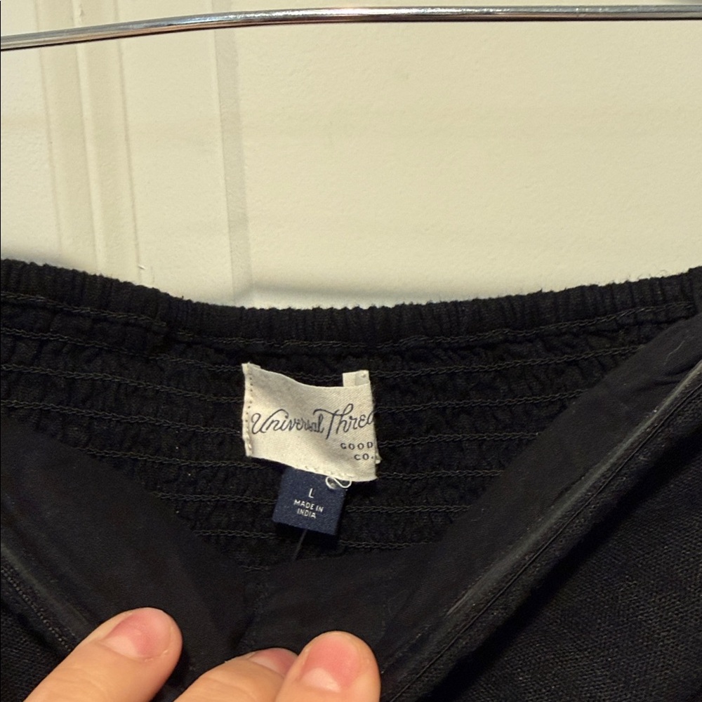 Universal Thread Black Strapless Button Front Top… - image 2